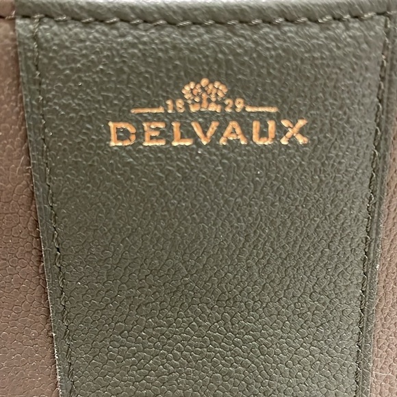 Delvaux Mini Brillant Green Tri Color Sellier Calfskin Leather Bag - Picture 11 of 16